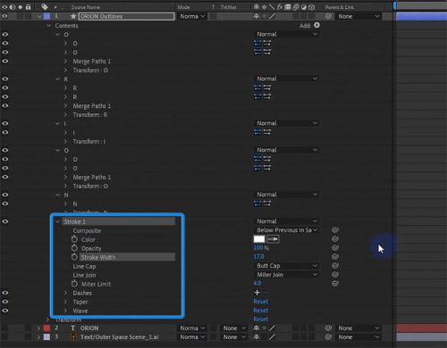 آموزش متحرک سازی حاشیه نورانی متن در افترافکت